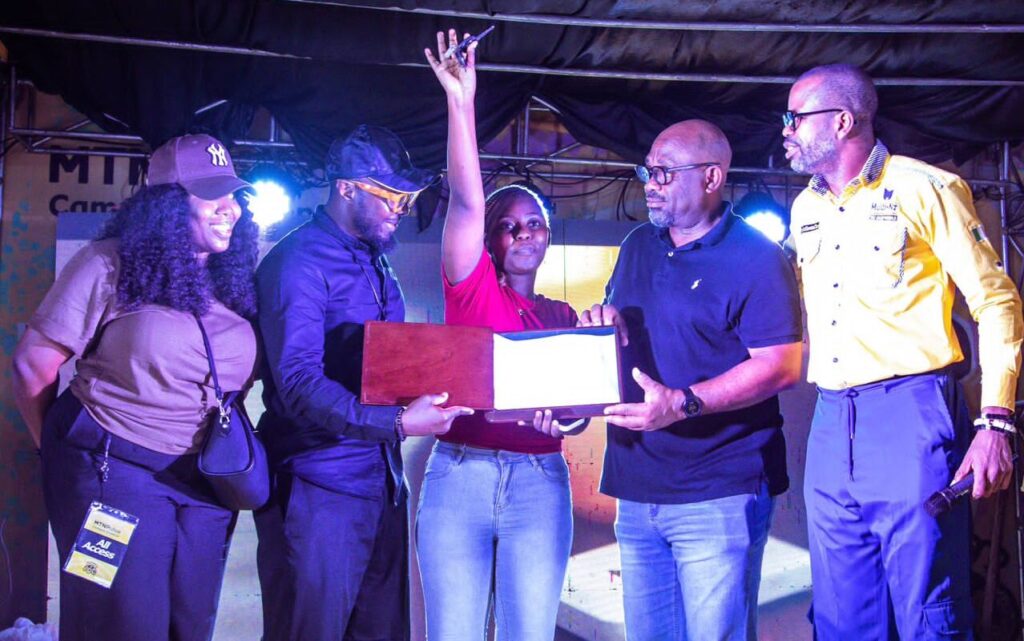 DELSU student wins car at MTN Live It 100 activation