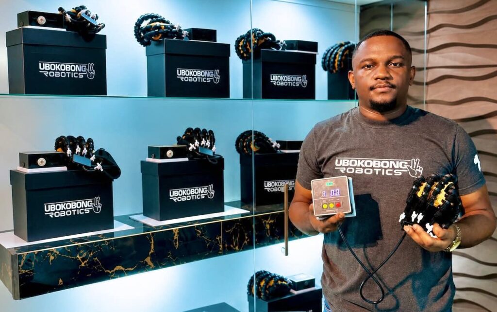 Nigerian inventor launches glove to aid stroke recovery