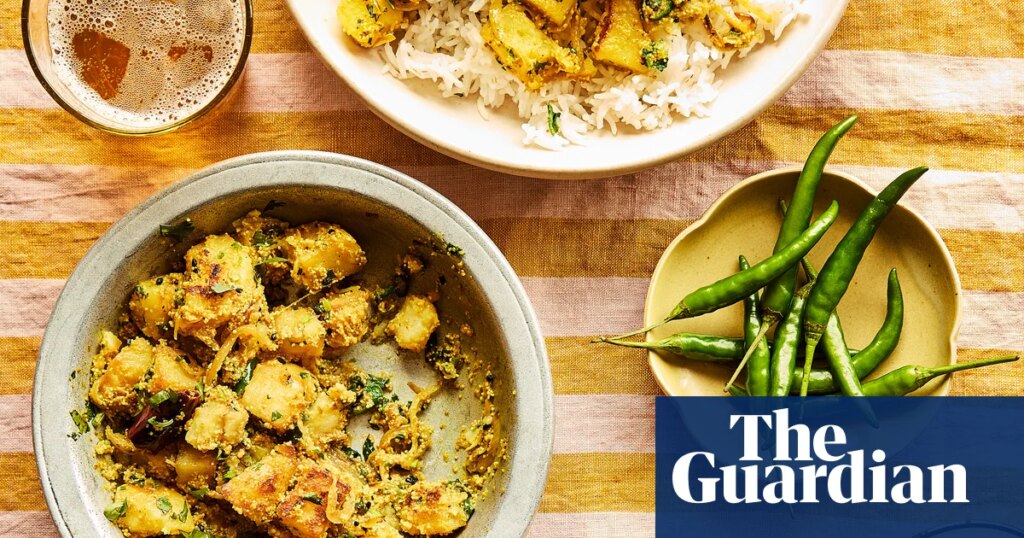 Poppy seed potatoes and chicken kebabs: Nisha Katona’s recipes for home-style Indian favourites | Food