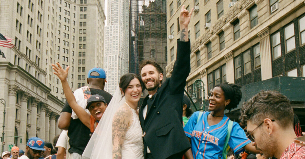 Two Introverts Happen to Get Married During the Knicks Parade