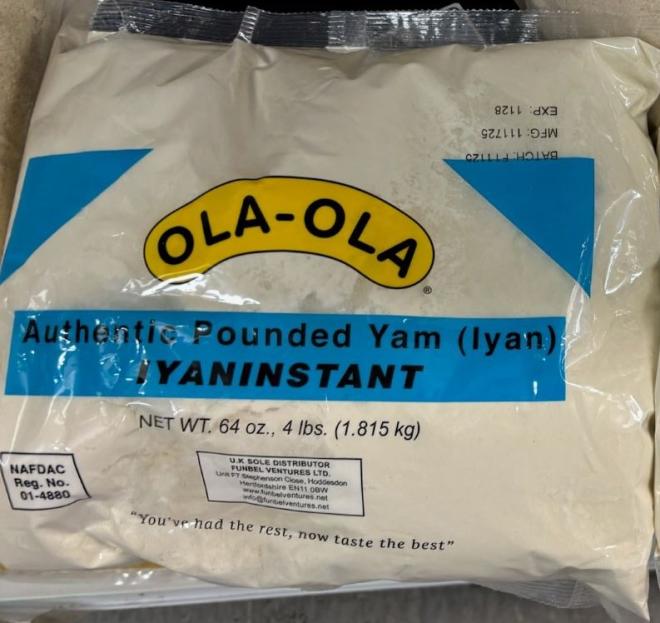 Canada recalls Ola-Ola pounded yam over undeclared milk allergen Canada recalls Ola-Ola pounded yam over undeclared milk allergen