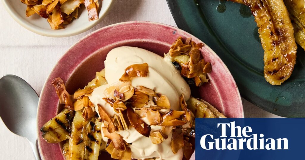 Cherry sundaes and banana splits: Helen Graves’ recipes for barbecued fruit | Food