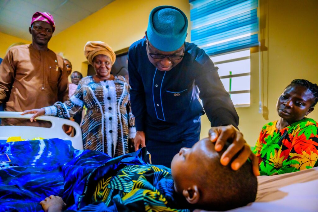 Ekiti governor visits rescued victims, condemns politicising insecurity