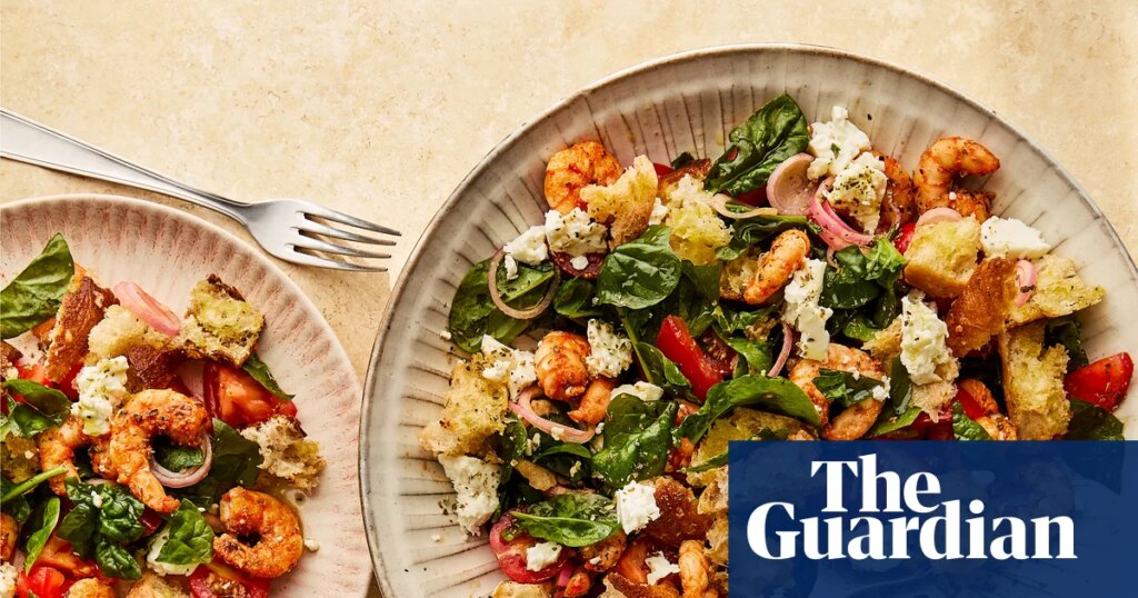 Georgina Hayden’s quick and easy recipe for prawn and feta saganaki salad | Food