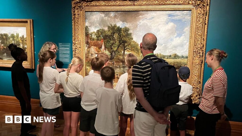 John Constable’s The Hay Wain arrives in Suffolk for first time