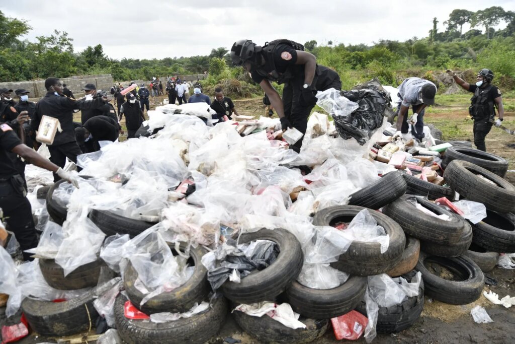 Liberia burns 4.2 metric tonnes of cocaine after record drug seizure | Police