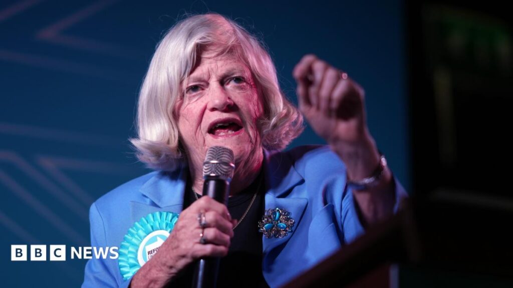 Man arrested on suspicion of murder of Ann Widdecombe, police say