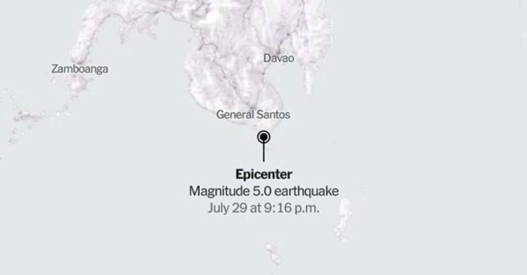 Maps: Series of Earthquakes Shake the Philippines