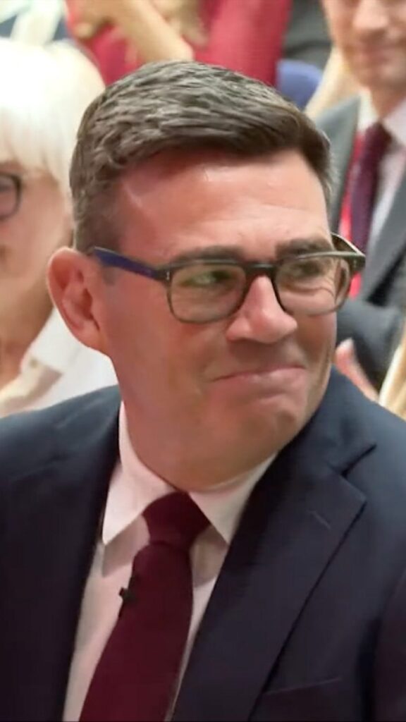 Moment Andy Burnham's declared new Labour leader