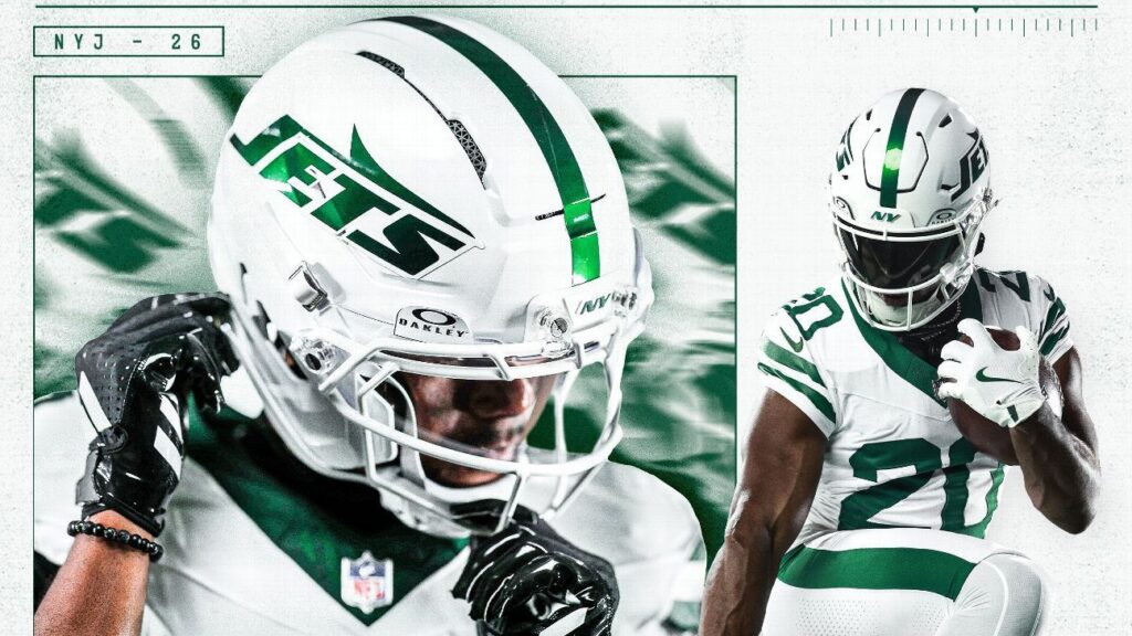 New York Jets reveal new ‘White Out’ helmets