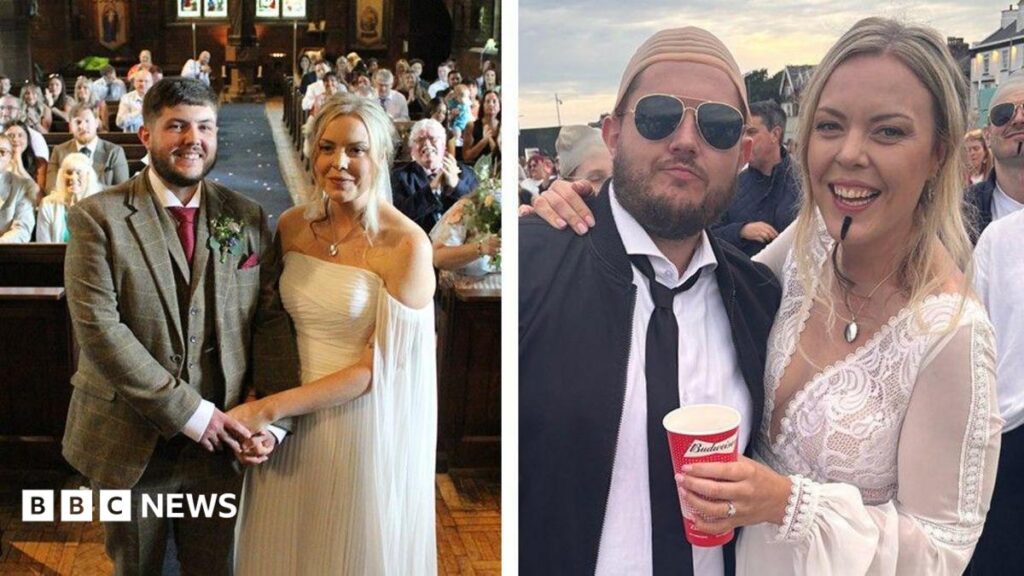 Newlyweds from St Helens celebrate with thousands of Pitbull fans