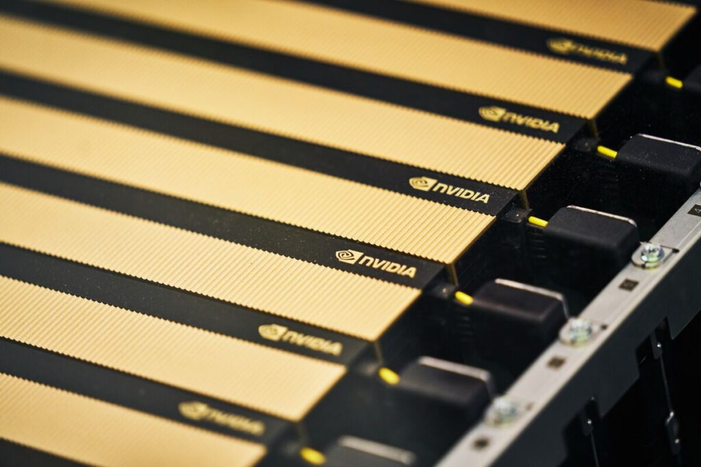 Nvidia’s  Trillion Slide Sends Valuation to Pre-AI Boom Levels