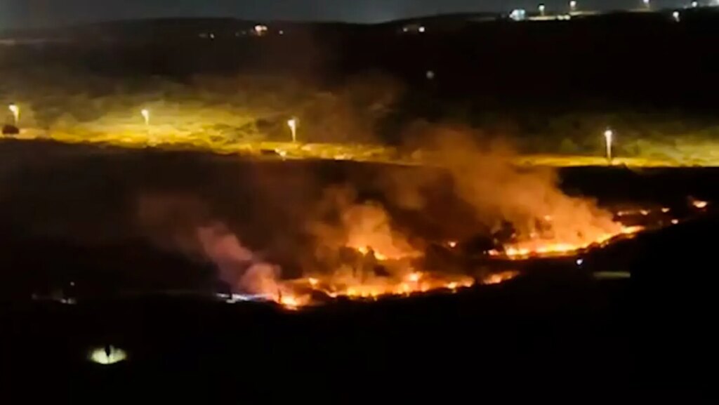 Palestinians fight fires after settler attacks in the occupied West Bank | Occupied West Bank Palestinians fight fires after settler attacks in the occupied West Bank | Occupied West Bank