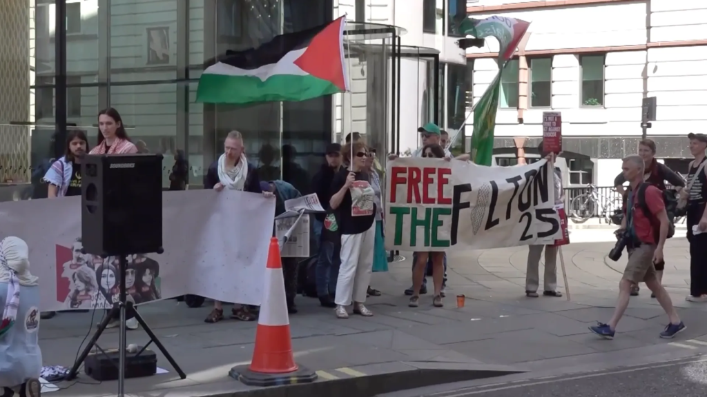 Pro-Palestine protesters rally for ‘Filton 25’ activists at UK court | Courts News