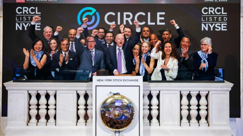 Stablecoin issuer Circle just got the greenlight to operate as a bank. The shares are up 7%