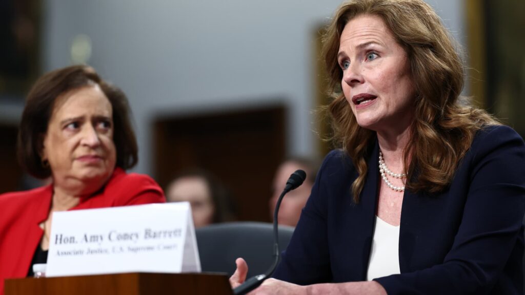 Supreme Court Justice Barrett says ‘the threat level is really high’ Supreme Court Justice Barrett says ‘the threat level is really high’