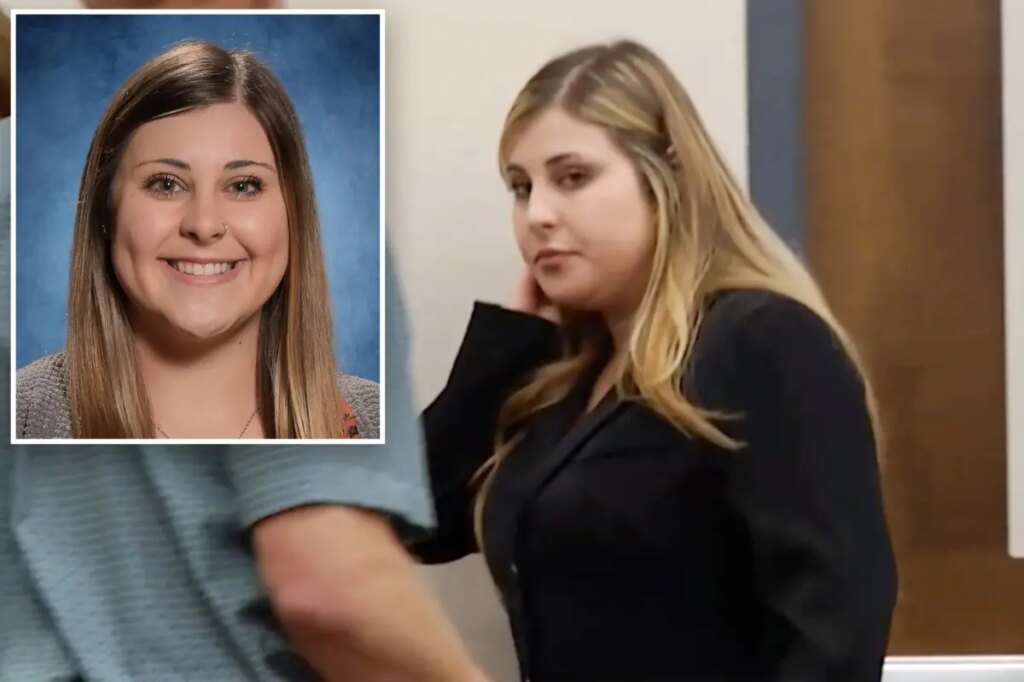 Teacher admits sex with 16-year-old boy in sweetheart deal as splits from hubby