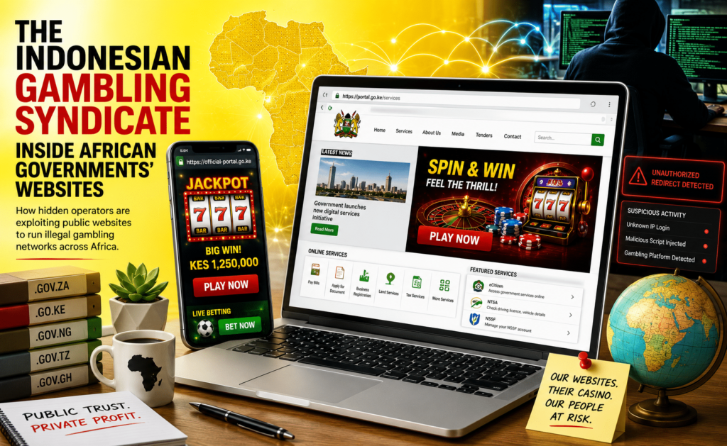 The Indonesian gambling syndicate hiding inside governments’ websites across 16 African countries