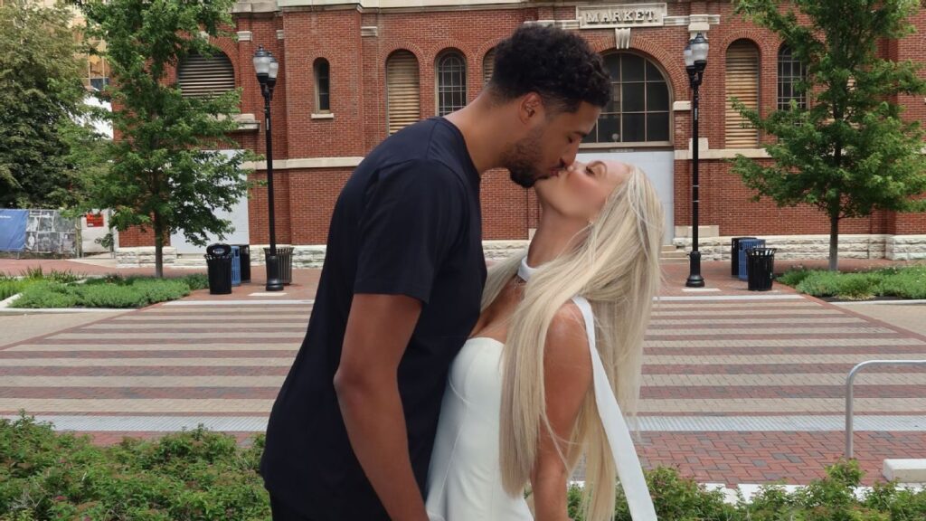 Tyrese Haliburton legally ties knot with longtime fiancée Jade Jones Tyrese Haliburton legally ties knot with longtime fiancée Jade Jones