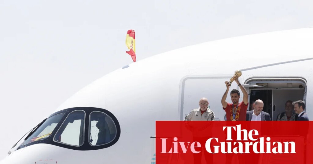 World Cup 2026: Spain’s champions land in Madrid for heroes’ welcome after beating Argentina – live | World Cup 2026 World Cup 2026: Spain’s champions land in Madrid for heroes’ welcome after beating Argentina – live | World Cup 2026