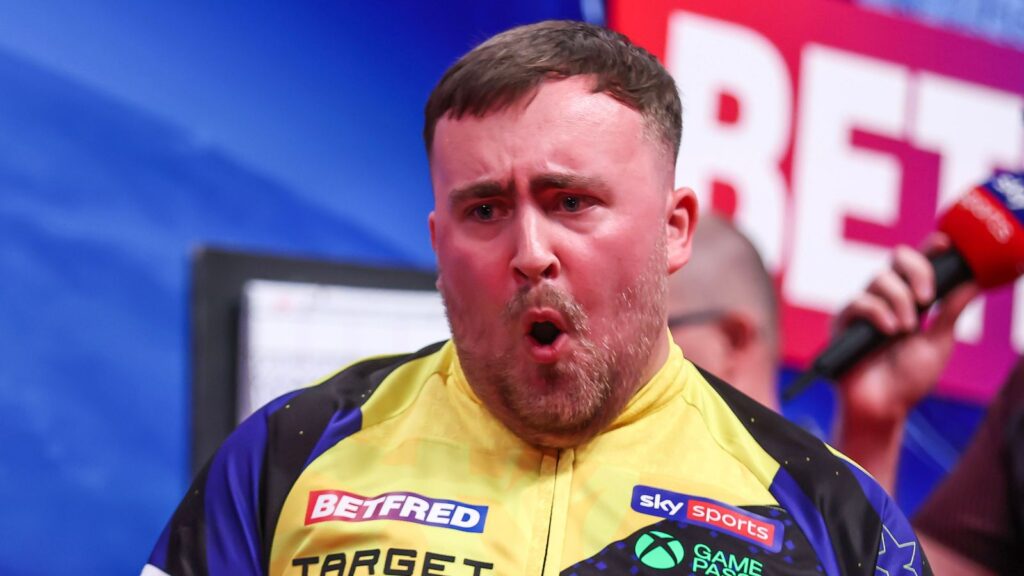 World Matchplay Darts: Luke Littler hits-nine darter in epic 11-8 win over Nathan Aspinall as Michael van Gerwen beaten | Darts News