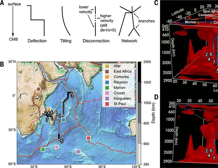 A joint geophysical-geochemical deep-mantle zoning map beneath East Africa and the Indian Ocean | Science A joint geophysical-geochemical deep-mantle zoning map beneath East Africa and the Indian Ocean | Science
