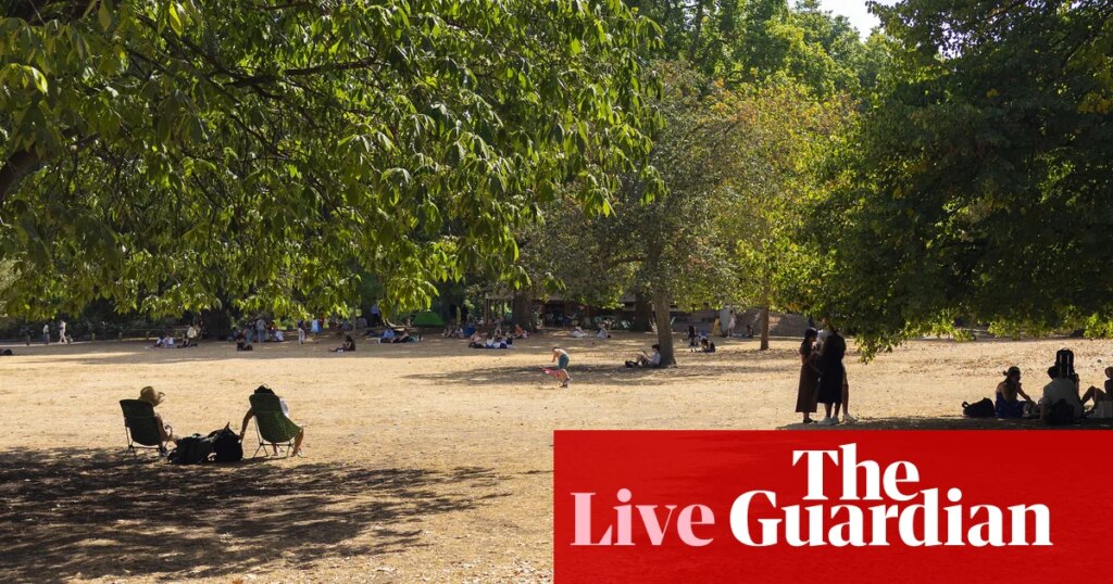 Amber heat-health alerts issued for most of England as temperatures could reach 36C or higher this week – latest updates | UK news