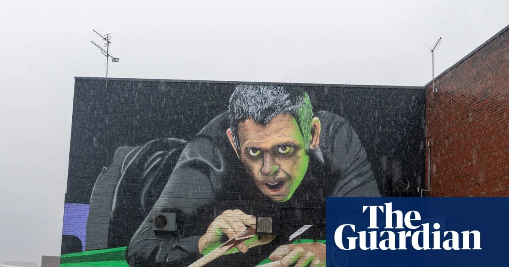 Artist defends Ronnie O’Sullivan mural in Sheffield saying it isn’t finished | Street art Artist defends Ronnie O’Sullivan mural in Sheffield saying it isn’t finished | Street art