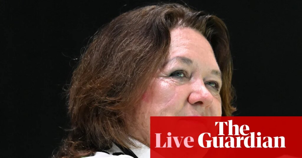 Australia news live: Gina Rinehart still confident in ‘brilliant’ Elon Musk despite 0m paper loss on SpaceX investment | Australia news Australia news live: Gina Rinehart still confident in ‘brilliant’ Elon Musk despite 0m paper loss on SpaceX investment | Australia news
