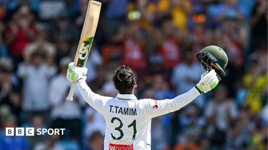 Australia v Bangladesh: Tanzid Hasan Tamim hits century as tourists continue to dominate