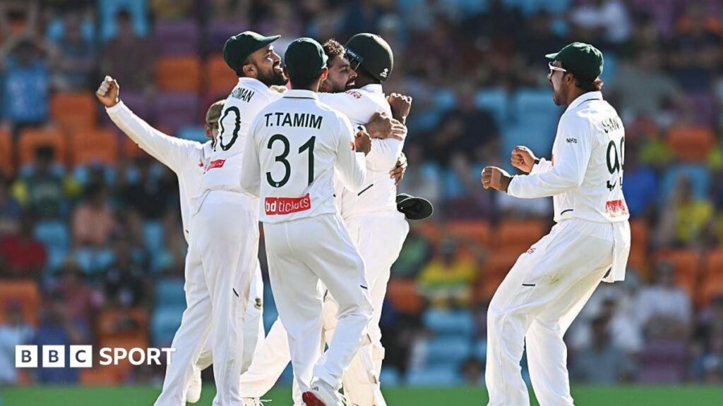 Australia v Bangladesh: Visitors move closer to historic win after Steve Smith wicket Australia v Bangladesh: Visitors move closer to historic win after Steve Smith wicket