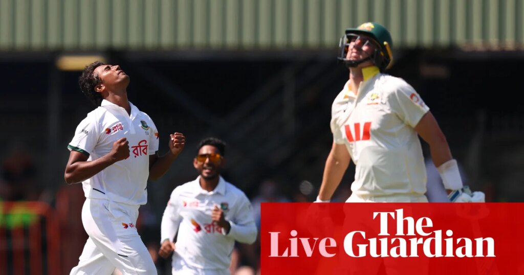 Australia v Bangladesh: first men’s Test, day one – live | Australia cricket team