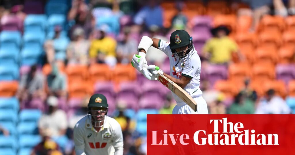 Australia v Bangladesh: first men’s Test, day three – live | Australia cricket team