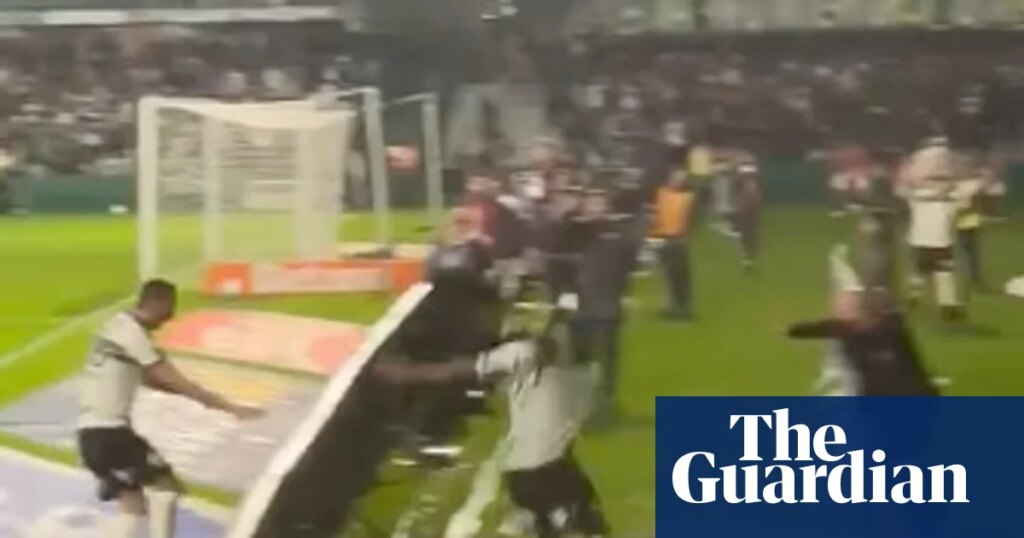 Brazilian footballer falls down hole celebrating goal that was then disallowed | Football