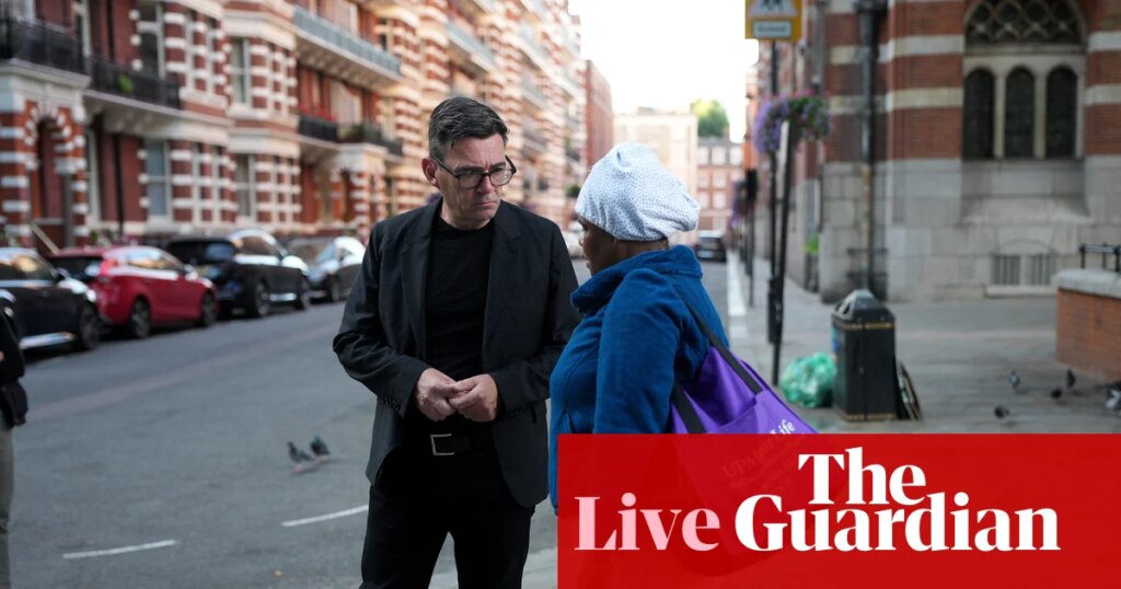 Burnham pledges to get thousands of rough sleepers off streets for Christmas – UK politics live | Politics Burnham pledges to get thousands of rough sleepers off streets for Christmas – UK politics live | Politics