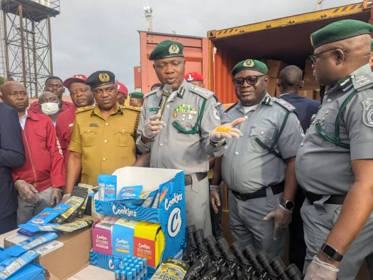 Customs intercepts rifles, cannabis snacks worth N374m Customs intercepts rifles, cannabis snacks worth N374m