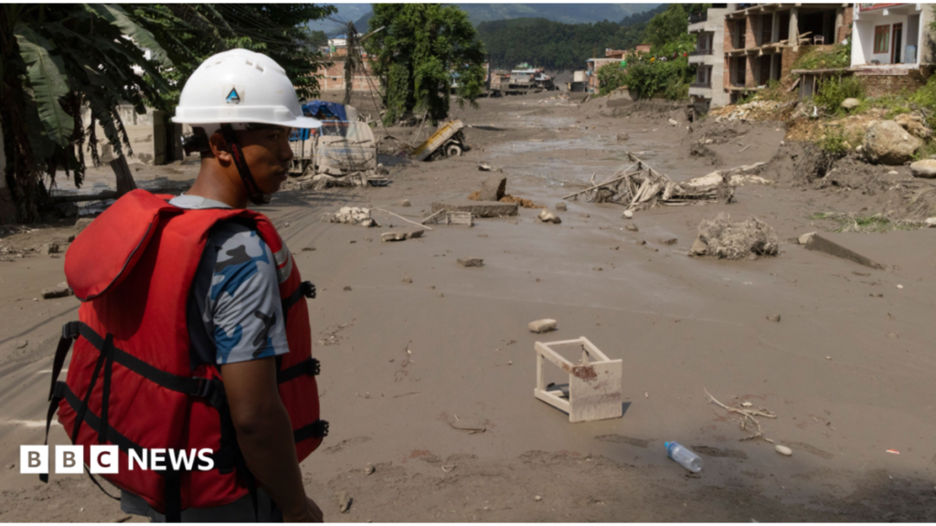 Dozens of US and Canadian citizens missing after flash flooding in Nepal