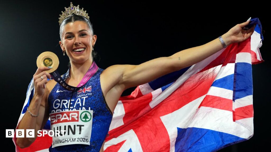 European Athletics Championships 2026: Amy Hunt wins 200m gold as Dina Asher-Smith claims bronze
