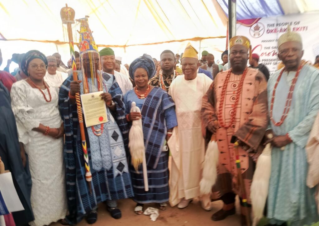 Excitement as Gov Oyebanji installs Ekiti community monarch after 25 years