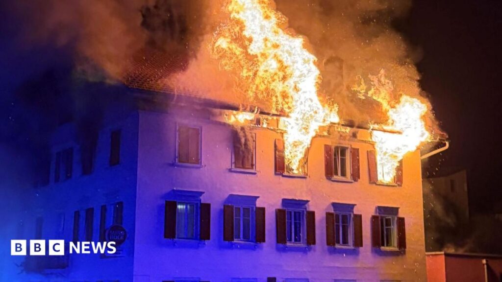 Five missing after fire in Alpine town in Switzerland Five missing after fire in Alpine town in Switzerland