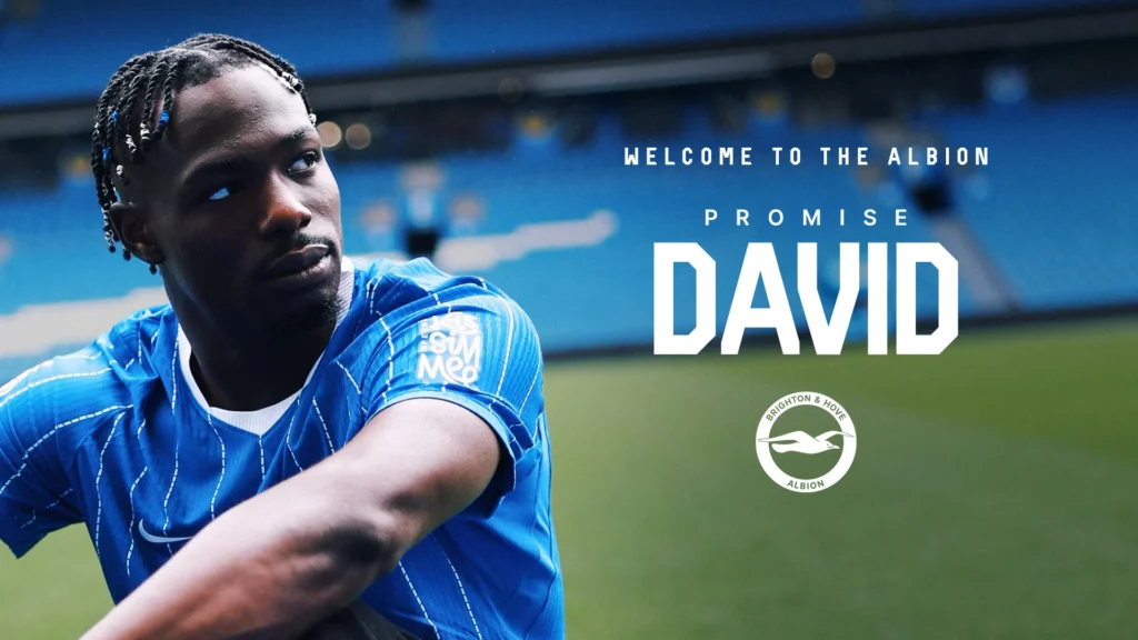 Former Nigeria U-23 striker Promise David joins Brighton on loan
