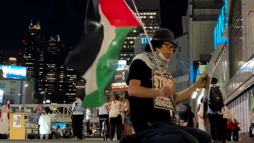 Japanese activist keeps protesting against Israel’s genocide in Gaza | Gaza