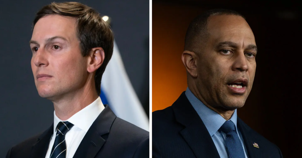 Jeffries and Kushner Meet Privately as Midterm Attacks Fly