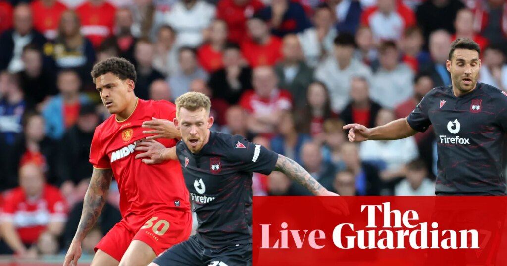 Middlesbrough v Wrexham: Carabao Cup first round – live | Carabao Cup