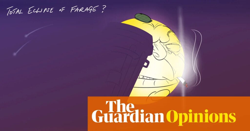 Nicola Jennings on a partial solar eclipse on the eve of the Clacton byelection – cartoon Nicola Jennings on a partial solar eclipse on the eve of the Clacton byelection – cartoon