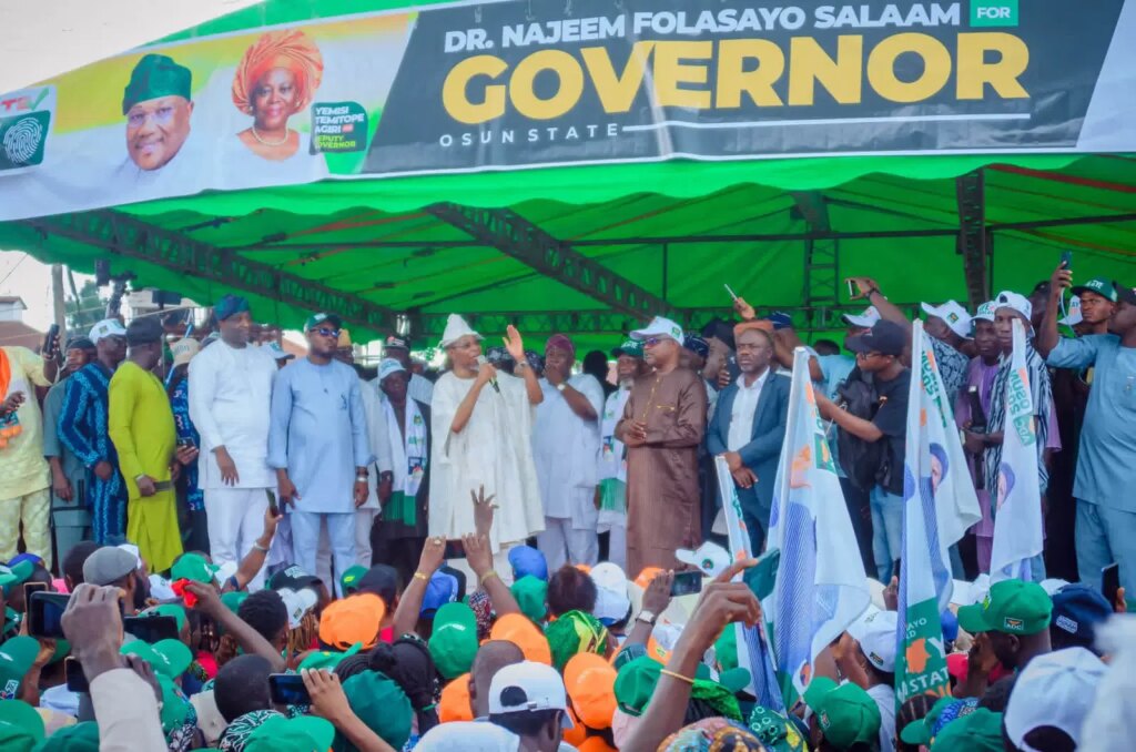 Osun election: Atiku, Aregbesola storm Osogbo for Najeem Salaam