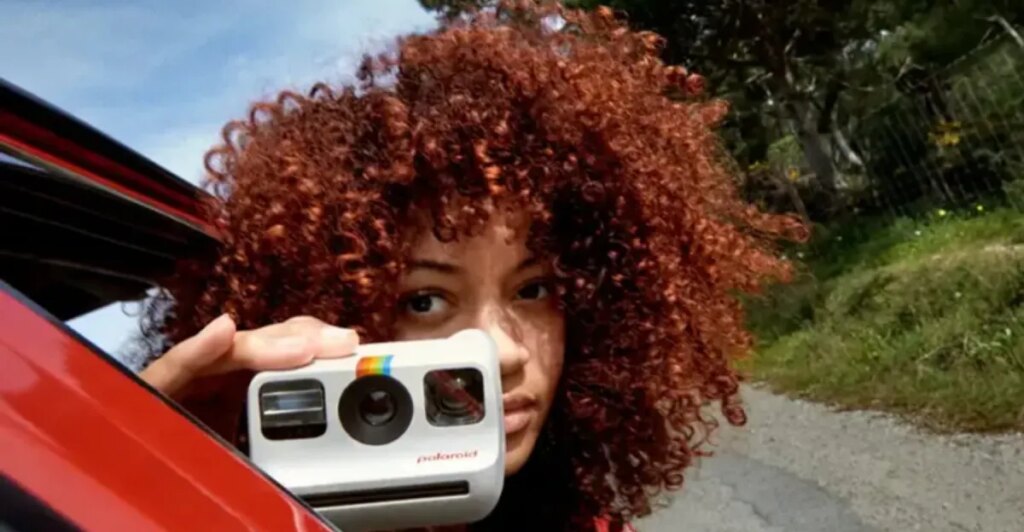 Polaroid’s tiny instant camera is  and includes a free pack of film