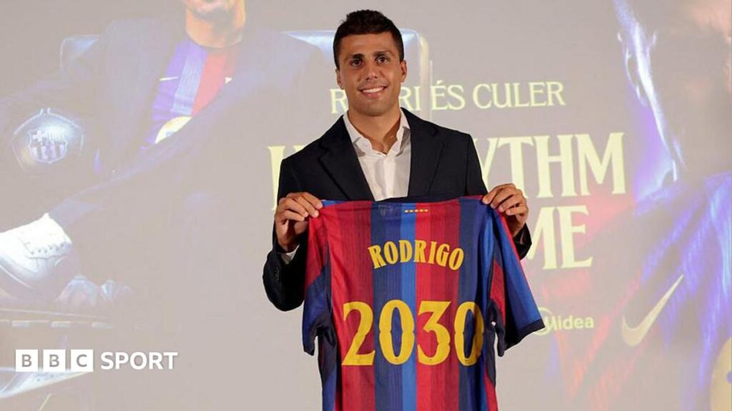Rodri joins Barcelona from Man City in £65m deal