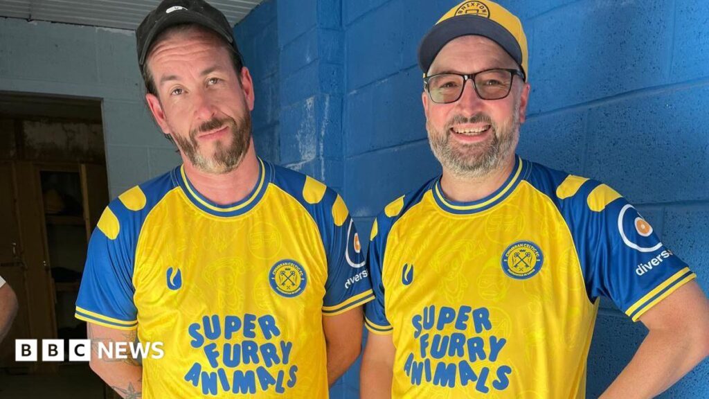 Super Furry Animals sponsors Cwmbran Celtic AFC kit Super Furry Animals sponsors Cwmbran Celtic AFC kit