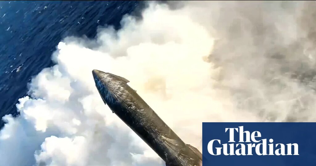 The moment SpaceX Starship spotted off Christmas Island landed in Indian Ocean – video | SpaceX